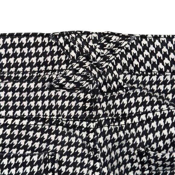 Tripp NYC Skinny Pants Womens Size 11 Black White Houndstooth Mid Rise Goth Punk - Picture 5 of 7